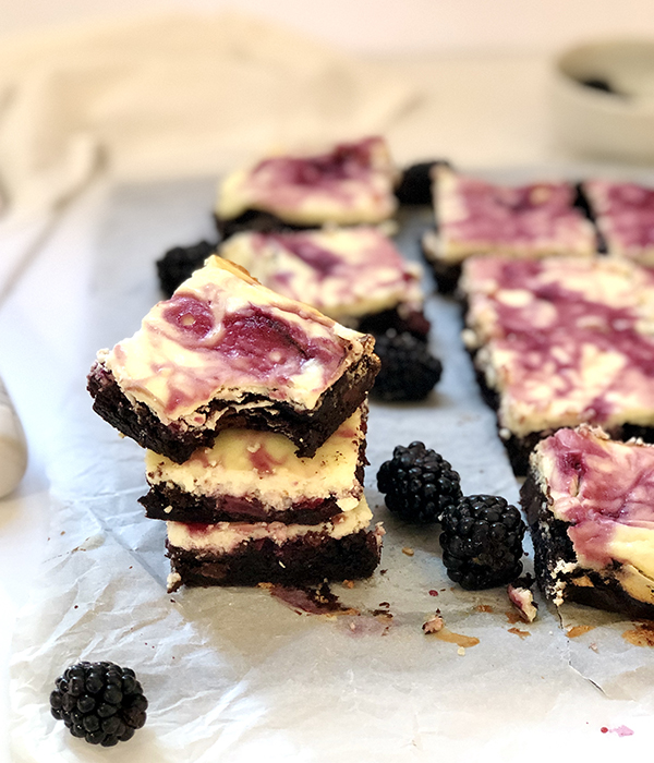 Blackberry Cheesecake Brownies