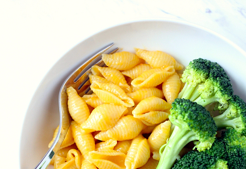 Butternut Squash Mac and Cheese with Broccoli