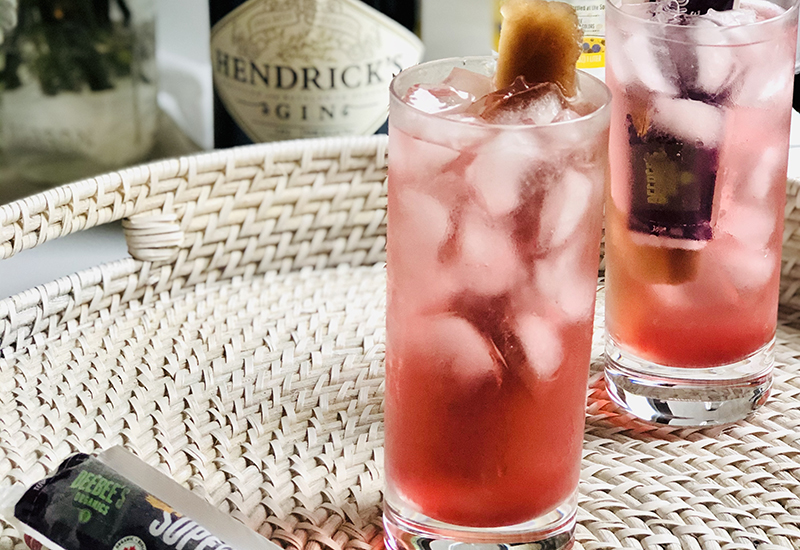 Blueberry Pomegranate Tom Collins