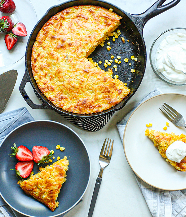 Sweet Corn Fritter Pie