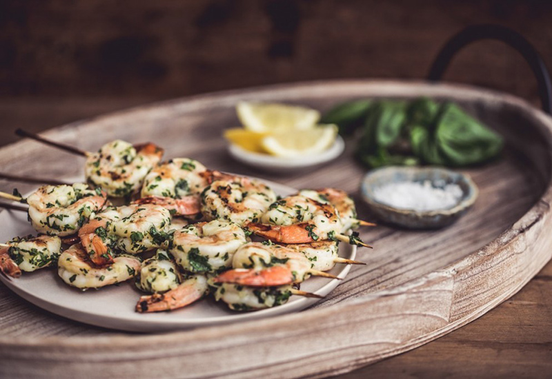 Herb-Marinated Grilled Shrimp