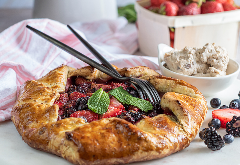 Mixed Berry Pistachio Galette