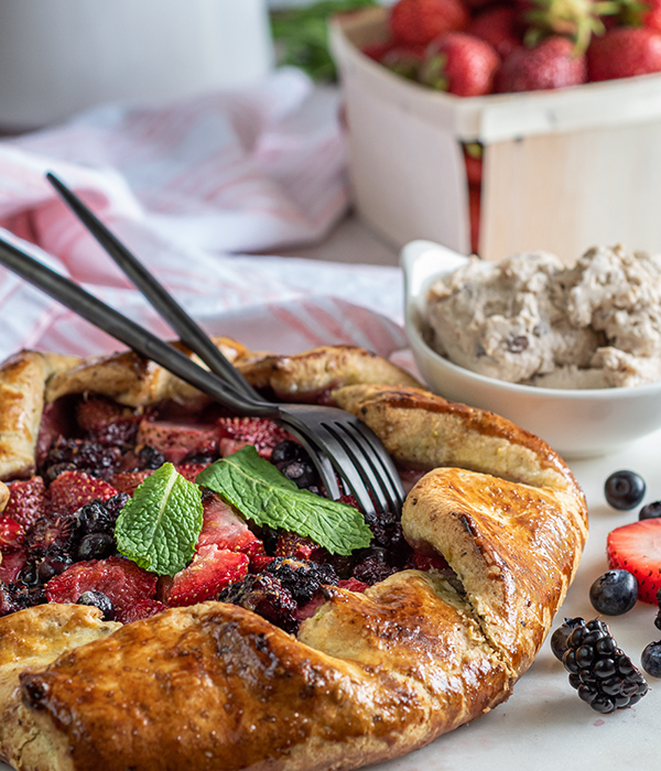 Mixed Berry Pistachio Galette