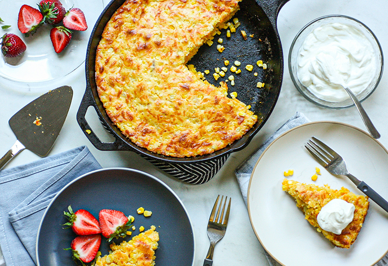 Sweet Corn Fritter Pie