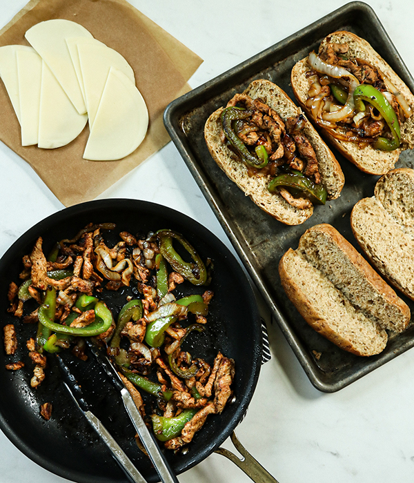 Turkey Philly Cheesesteaks