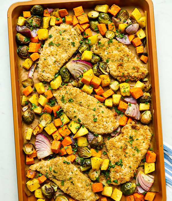 Sheet Pan Chicken Parmesan