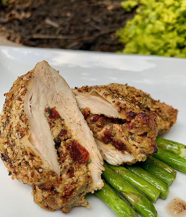 Sundried Tomato Basil Stuffed Chicken