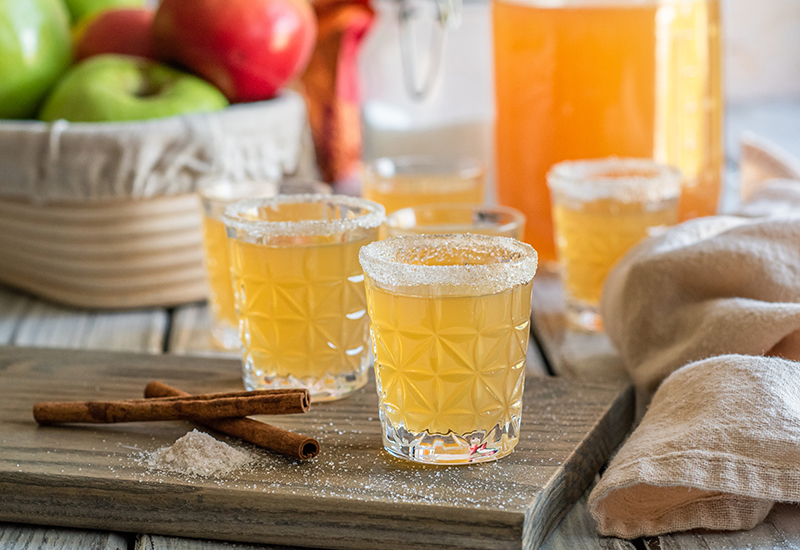 Apple Cider Sake Shots