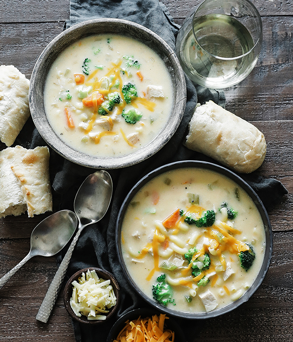 Chicken Macaroni and Cheese Soup