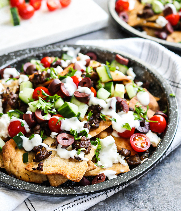 Mediterranean Lamb Nachos