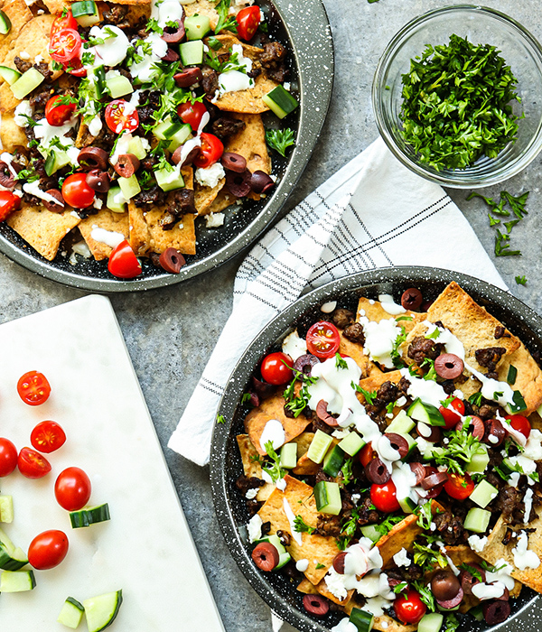 Mediterranean Lamb Nachos