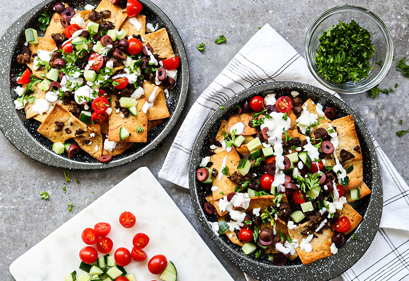 Mediterranean Lamb Nachos