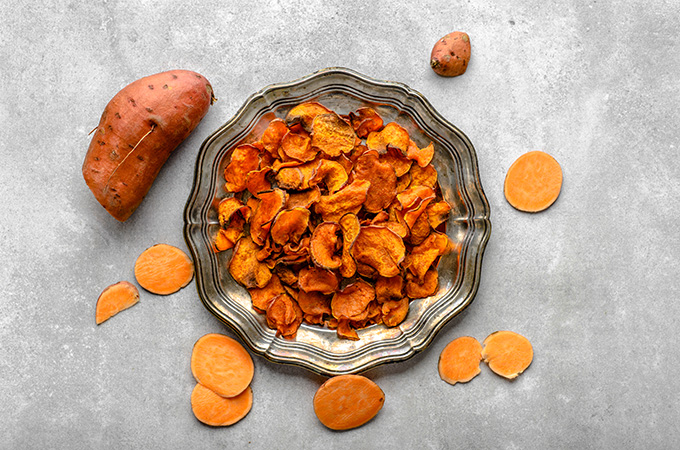 Everything Bagel Sweet Potato Chips