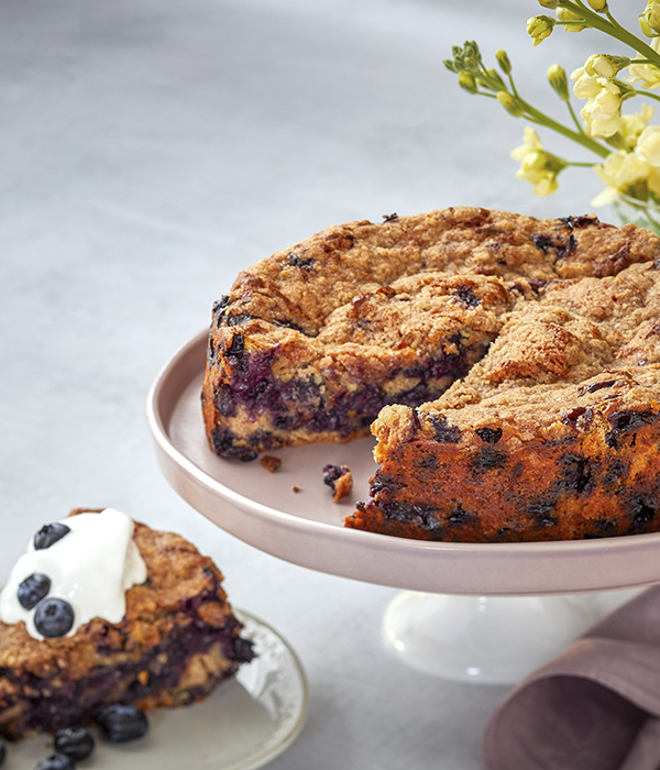 Cheddar Blueberry Buckle