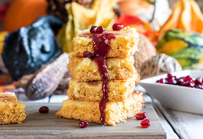 Goat Cheesecake Blondies