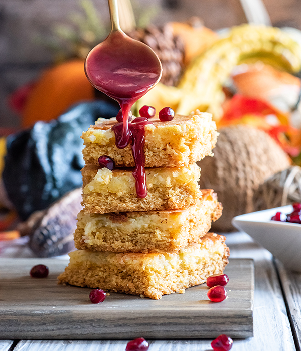 Goat Cheesecake Blondies