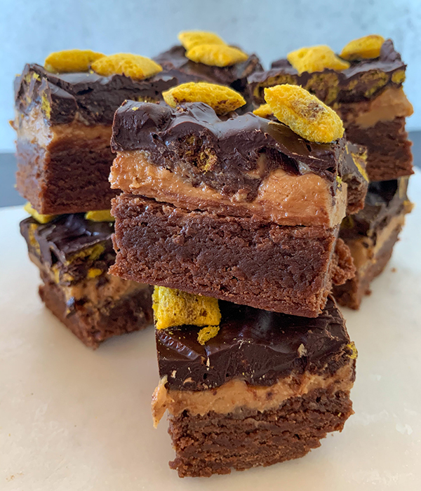 Peanut Butter Crunch Brownies