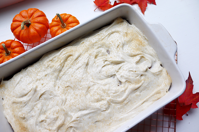 Pumpkin Cake Bars