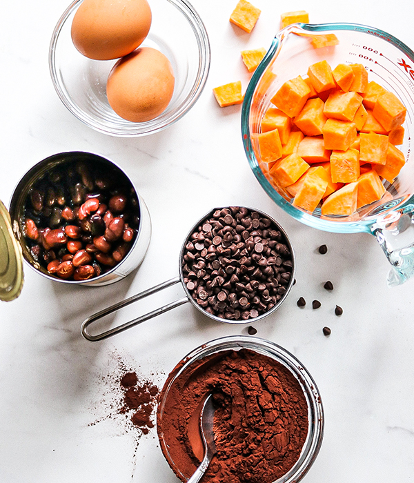 Fudgy Sweet Potato Black Bean Brownie Ingredients