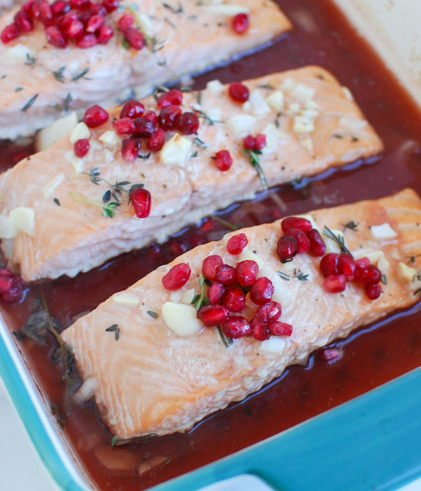 Honey Pomegranate Salmon