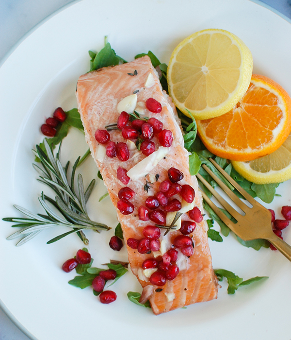 Honey Pomegranate Salmon