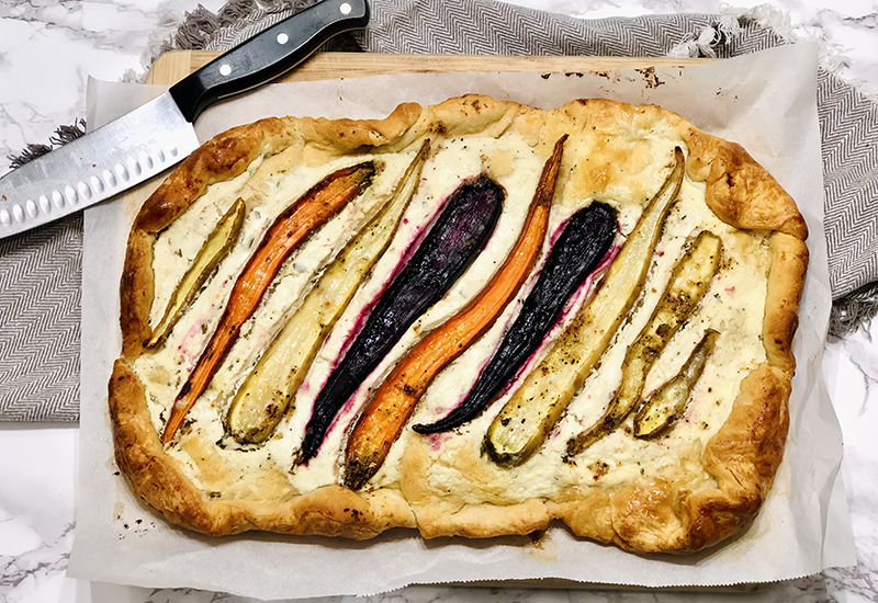 Savory Roasted Carrot Tart