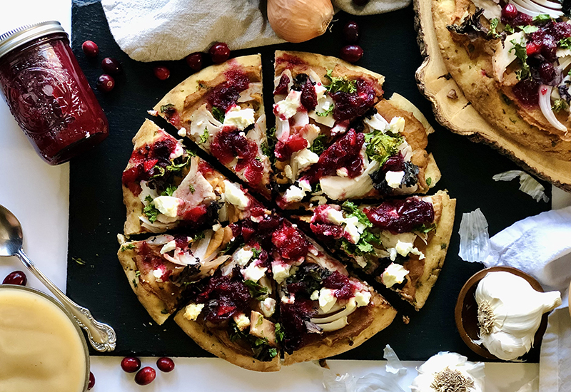 Thanksgiving Leftover Pizza