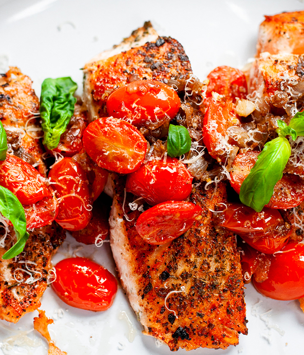 Balsamic Bruschetta Salmon