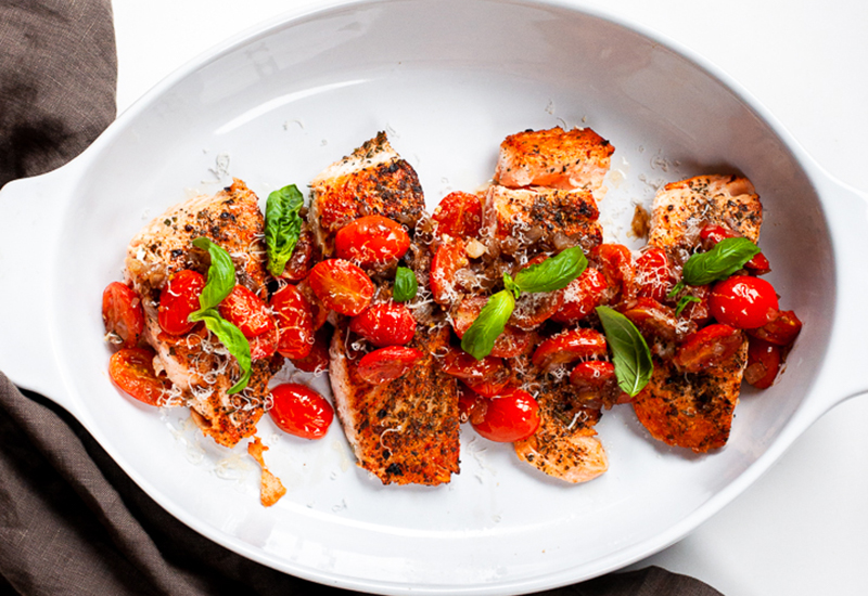 Balsamic Bruschetta Salmon