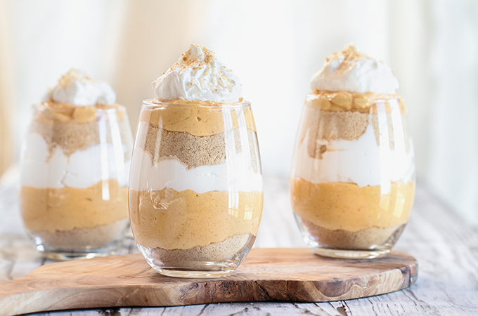 Eggnog Cream Pie Parfaits