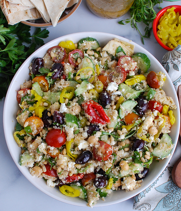 Loaded Greek Quinoa Salad