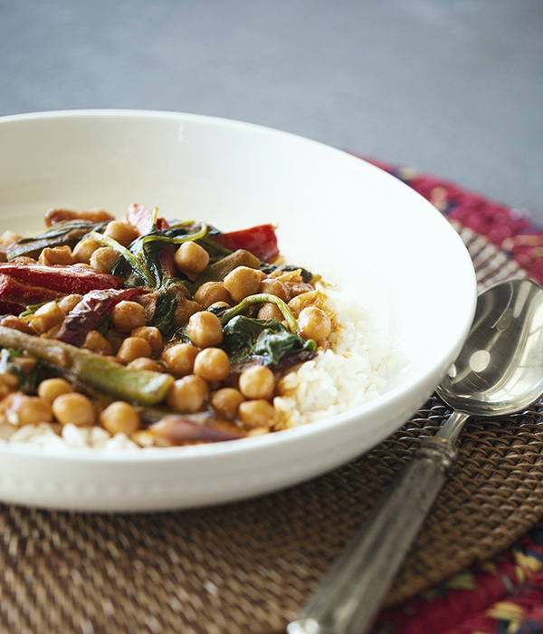 Stewed Chickpeas and Spinach