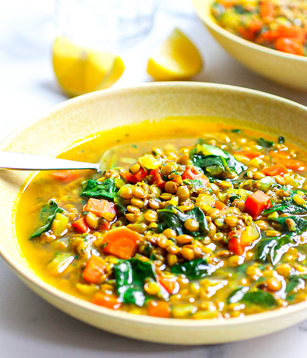 Turmeric Lentil Chia Soup