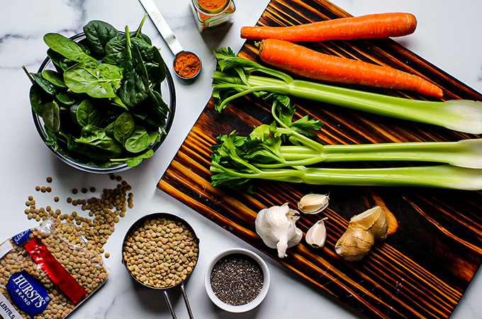 Turmeric Lentil Chia Soup