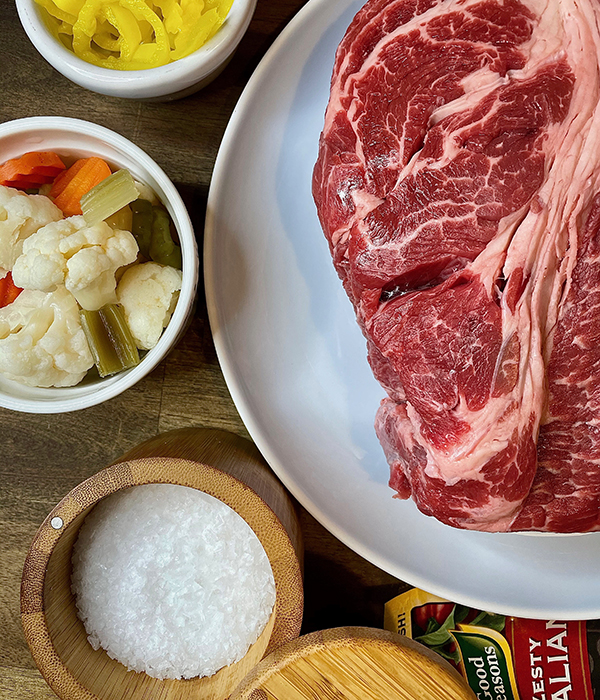 Italian Beef Sandwich Ingredients