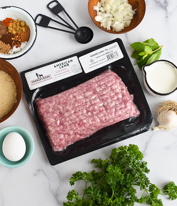 Mediterranean Lamb Meatball Ingredients