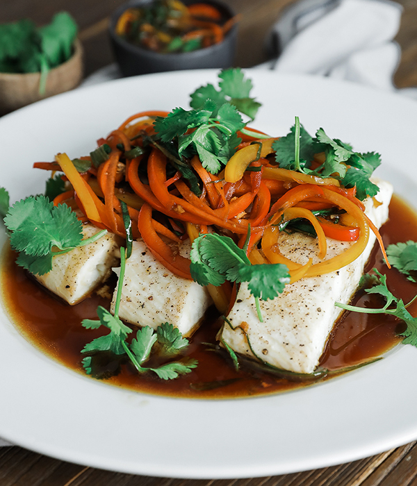 Cantonese Steamed Halibut