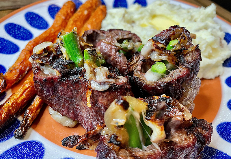 Cheesy Beef Rolls
