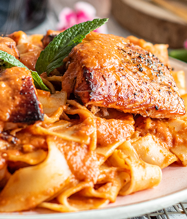 Citrus Salmon Pappardelle