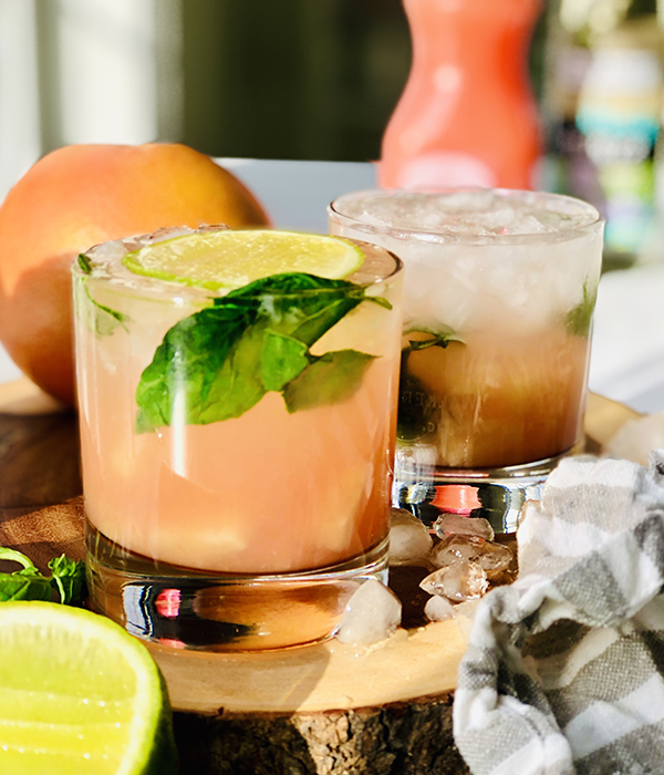 Grapefruit & Basil Cocktail