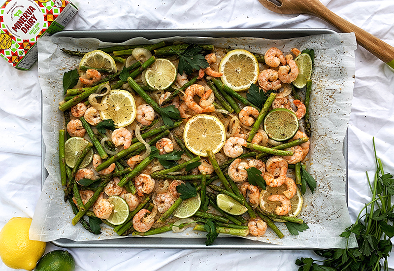 Citrus and Herb Shrimp Sheet Pan Supper