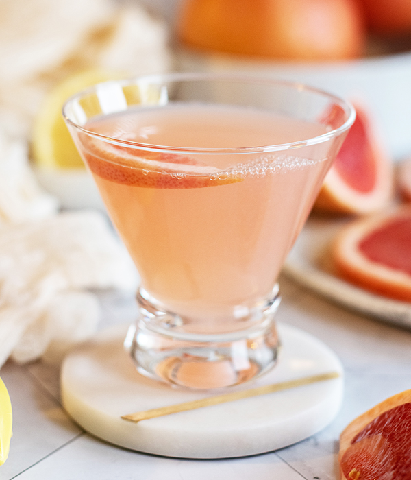 Pink Lady Grapefruit Cocktail