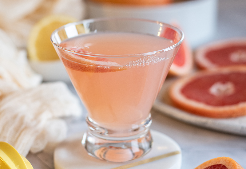 Pink Lady Grapefruit Cocktail