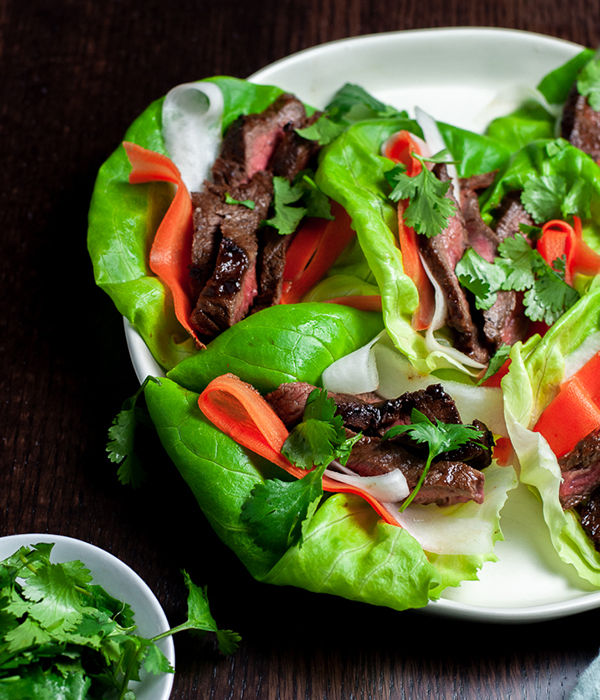 Banh Mi Steak Lettuce Cups