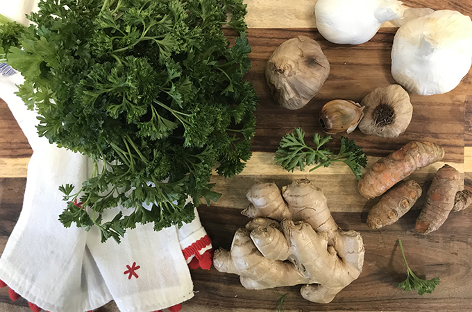 Fresh Herbs on the Counter