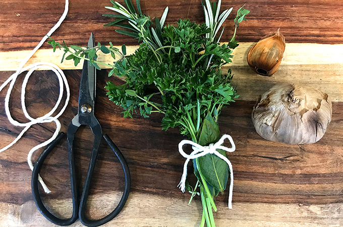 Fresh Herbs in a Bundle