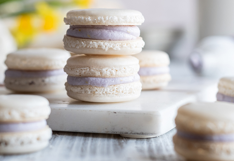 Lavender Macarons