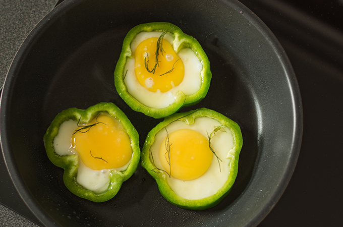 Shamrock Fried Eggs