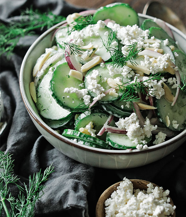 Cucumber and Feta Cheese Salad