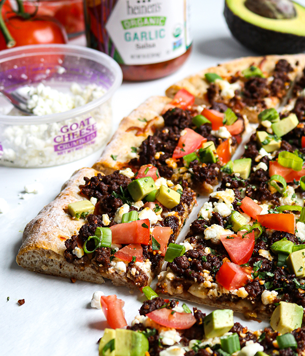 Goat Cheese Taco Pizza